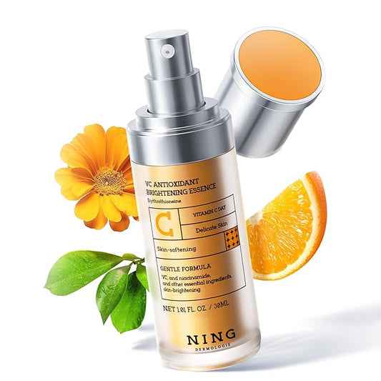 NING DERMOLOGIE Vitamin C Serum with Niacinamide & Ethyl Ascorbic Acid: Brightening, Moisturizing Face Serum for Dark Spot...