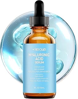 +1Herolabs Hyaluronic Acid Serum for Face with Vitamin B5, C, E & Niacinamide, Hydrating & Plumping Face Serum for Sensiti...