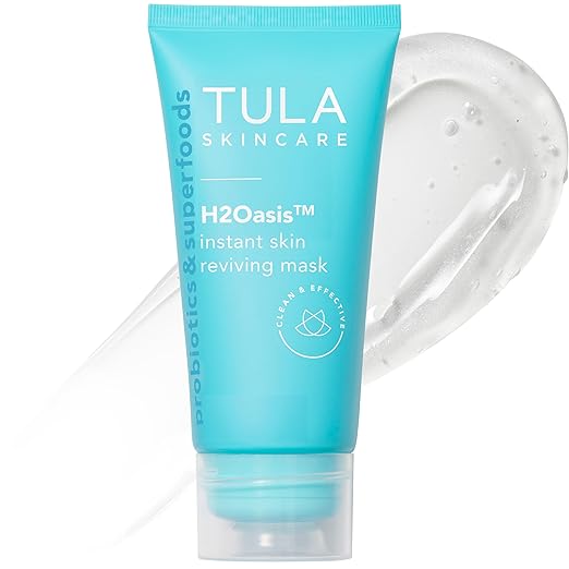 TULA Skin Care H2Oasis Instant Skin Reviving Mask - Hydrating Face Mask, Plumps and Energizes Tired Dehydrated Skin, Conta...