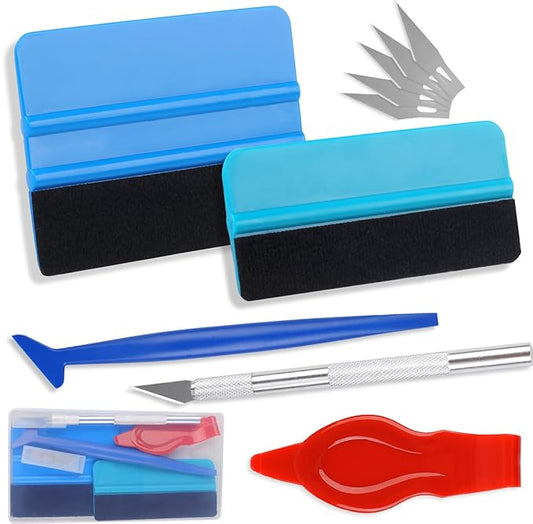 10PCS Window Tint Tools Kit, Premium Vinyl Wrap Kit, Easy to Apply Glass & Window Film Application Kit, Vehicle Vinyl Wrap...