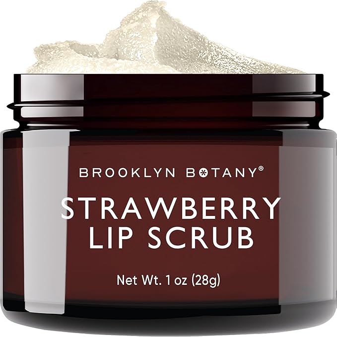 Brooklyn Botany Lip Scrub Exfoliator 1 oz – Lip Moisturizer for Dry Lips and Chapped Lips – Gentle Lip Exfoliator for Smoo...