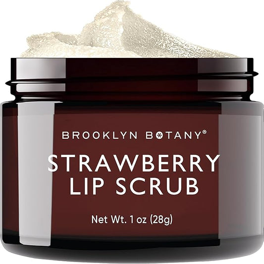Brooklyn Botany Lip Scrub Exfoliator 1 oz – Lip Moisturizer for Dry Lips and Chapped Lips – Gentle Lip Exfoliator for Smoo...