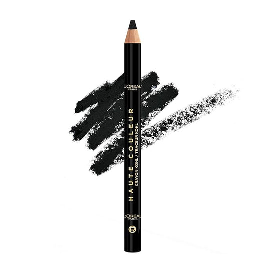 L'Oreal Paris Haute Couleur Kohl Eyeliner Pencil, Intense Eye Liner Color with Smooth Gel-Like Formula, Up To 12HR Eye Mak...