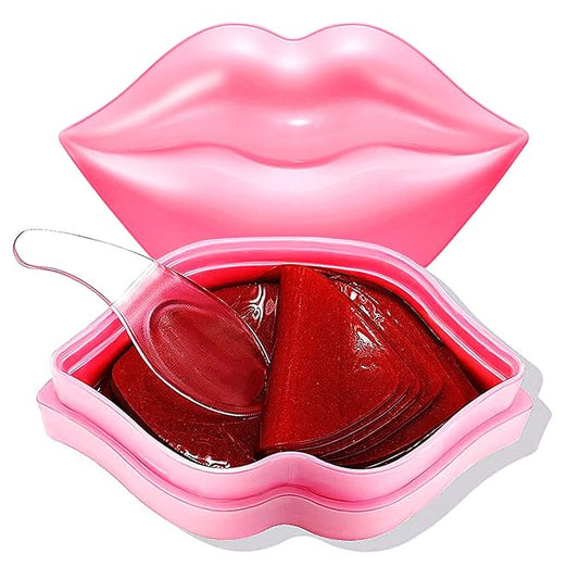 20Pcs Moisturizing/Plumping Lip Mask, Restores Moisture Mask for Dry Lips and Lines Overnight Care, Gel Treatment Masks ...
