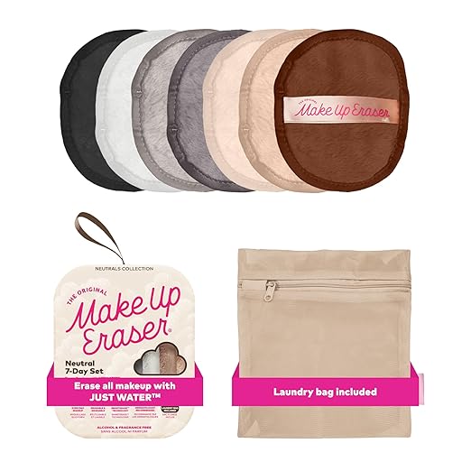 The Original Makeup Eraser, 7-Day Set, Erase All Makeup with Just Water, Including Waterproof Mascara, Eyeliner, Foundatio...