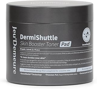 JEU'DEMEURE DermiShuttle Skin Booster PHA Premium Toner Pads, Exfoliating, Minimizing Pores, Dead Skin & Blackheads,100% C...