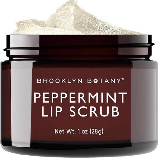 Brooklyn Botany Lip Scrub Exfoliator 1 oz – Lip Moisturizer for Dry Lips and Chapped Lips – Gentle Lip Exfoliator for Smoo...