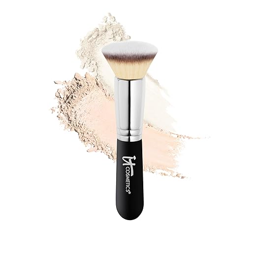 IT Cosmetics Heavenly Luxe Flat Top Buffing Foundation Brush #6 - Foundation Brush for Liquid Makeup & Foundation Powder -...