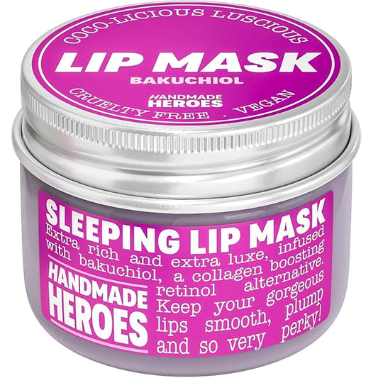100% Natural Vegan Lip Butter Sleeping Lip Mask, Overnight Lip Moisturizer and Conditioner for Dry Lips Intensive Lip Balm...