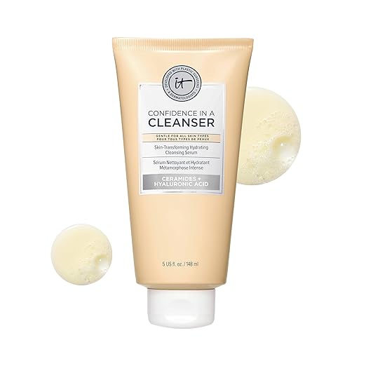 IT Cosmetics Confidence in a Cleanser - Hydrating Serum Foaming Face Wash With Hyaluronic Acid & Ceramides, Gentle Makeup ...