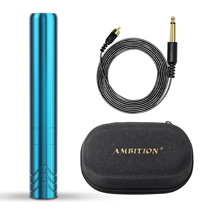 Ambition Rotary Tattoo Machine with 2.5mm Stroke Coreless Motor Slim Short Permanent Makeup Tattoo Gun Professional Cartri...