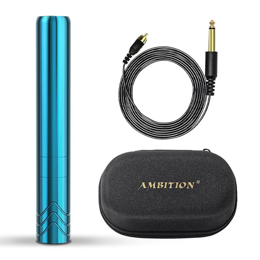 Ambition Rotary Tattoo Machine with 2.5mm Stroke Coreless Motor Slim Short Permanent Makeup Tattoo Gun Professional Cartri...