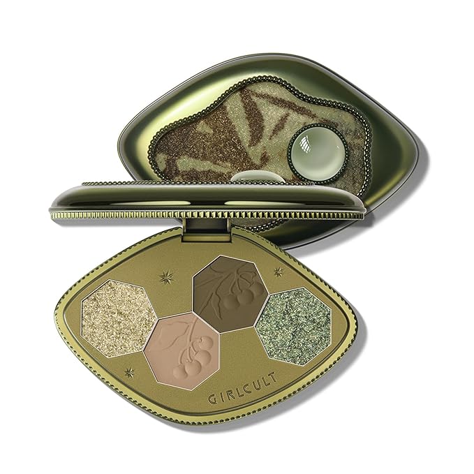 GIRLCULT 4-Color Eyeshadow Palette – Pigmented Makeup Palette with Matte & Shimmer Finishes, Long-Lasting & Blendable, Bui...