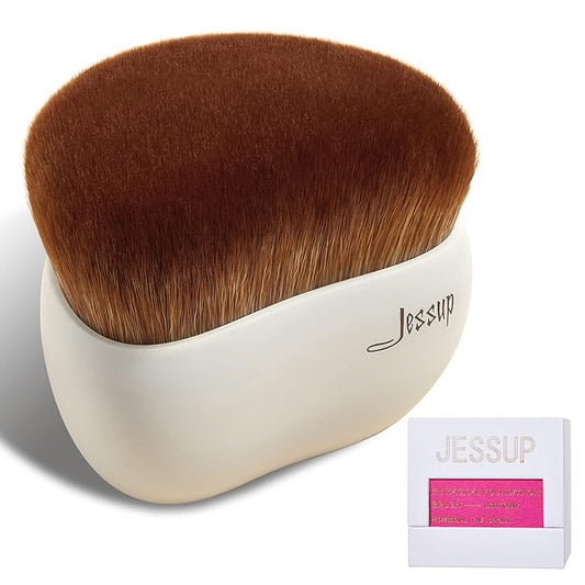 Jessup Makeup Brush, Foundation Brush Flat Top Kabuki Brush for Face Blush Liquid Powder Foundation Brush for Blending Buf...