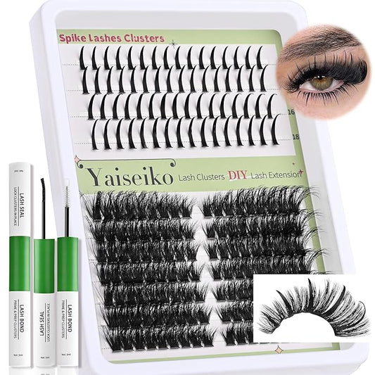 Lash Clusters with Spike Manga Lash Clusters Kit Spiky Lash Extension Individual Lashes Cluster Eyelash Extensions Left an...