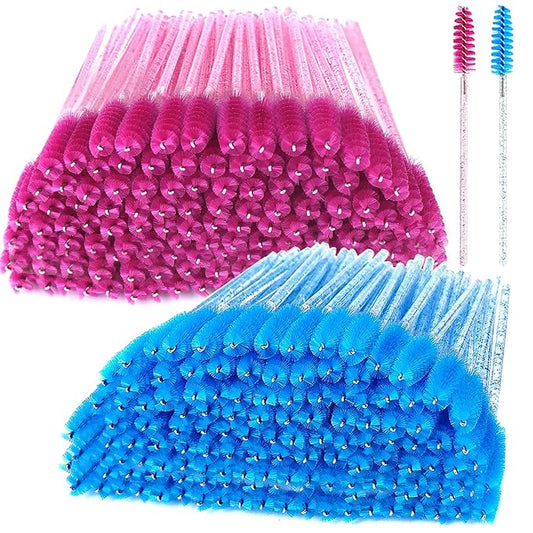 200 Pcs Disposable Mascara Wands,Lash Spoolies Crystal Eyebrow Spoolies Brush Eyelash Applicator Tool Spoolies for Eyebro...