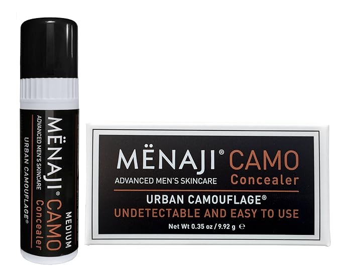 MËNAJI URBAN CAMOUFLAGE® Concealer Stick for Men - Skin Foundation Concealer for Dark Circles, Acne, Under Eye - Corrector...