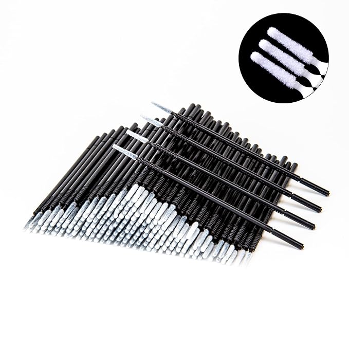 i-Laesh 200pcs Micro Brushes - Precision Microswabs for Eyelash Extensions, Lash Mascara Applicators - Ideal for Eye, Dent...