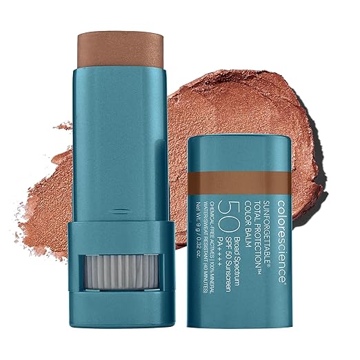 Colorescience Sunforgettable Total Protection Color Balm SPF 50, Mineral, Broad Spectrum, Buildable Lip & Cheek Color