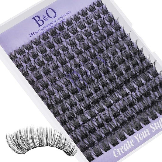Lash Clusters B05 D Curl 8-16mm DIY Eyelash Extensions 72 Clusters Lashes B&Qaugen Fluffy Individual Lashes Cluster DIY at...